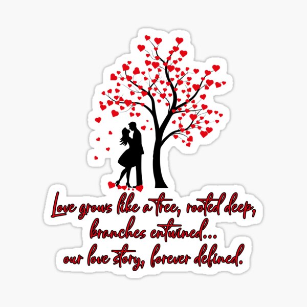 Artikel-Vorschau von Valentine Hearts Tree, Liebe wächst wie ein Baum, designt und verkauft von FirebirdCD.
