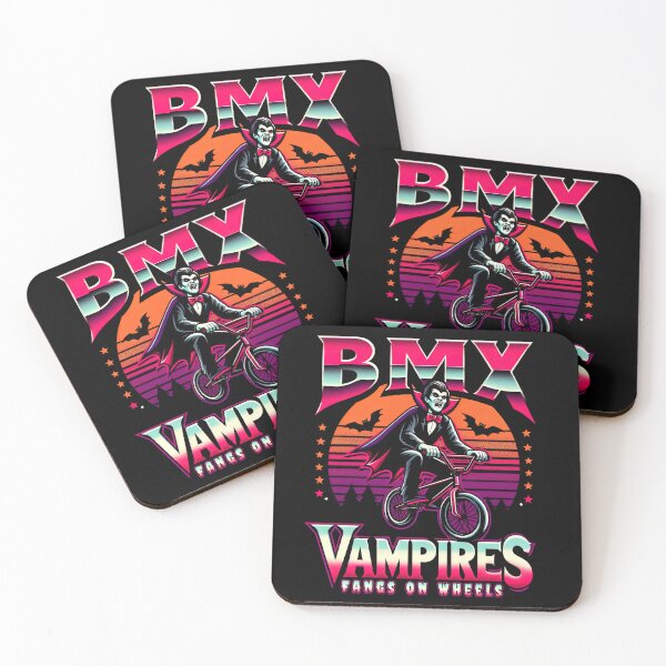 Item preview, BMX Vampire: Fangs on Wheels - Shredding the Night Graphic designed and sold by SpookshowDesign.