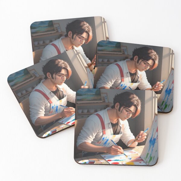 Item preview, Painter busy painting  designed and sold by ShinjanPatra.