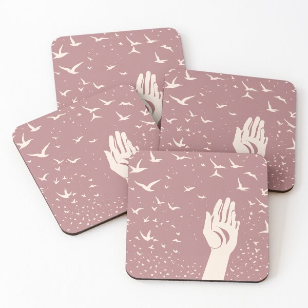 Item preview, birds and hand illustration designed and sold by WATERDUST.