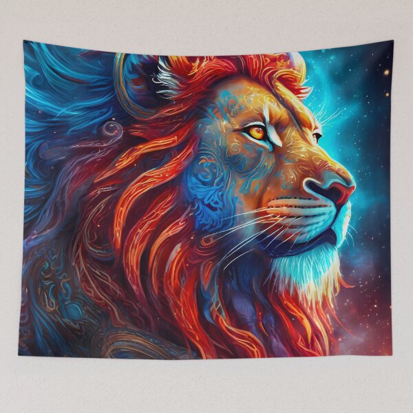 Item preview, A close up of Mystic Lion designed and sold by creativekrish.