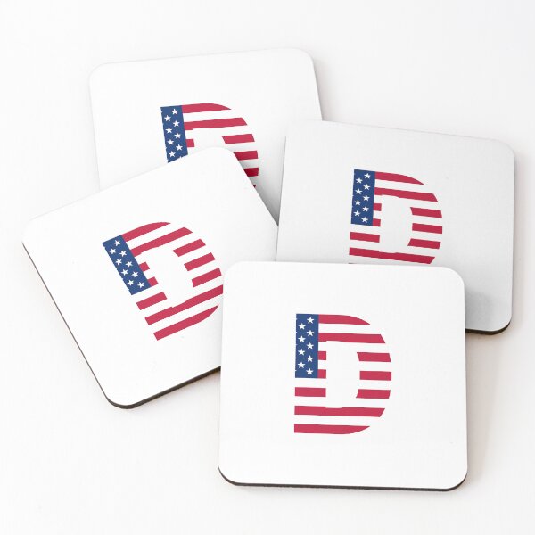 Item preview, USA Letter Design D designed and sold by iNeedLetters.