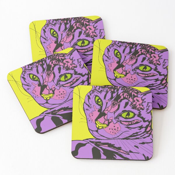 Item preview, Purple cat designed and sold by Emilie Tremblay.