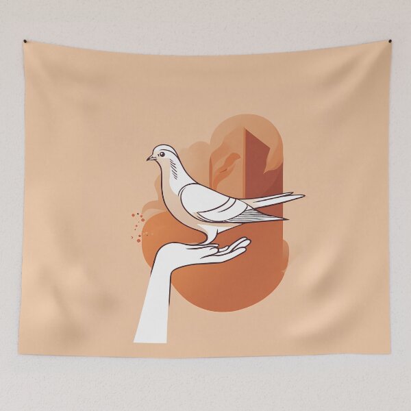 Item preview, dove on a hand designed and sold by WATERDUST.