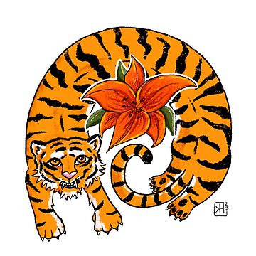 Artwork thumbnail, Tiger Lily by Wildharegrafix
