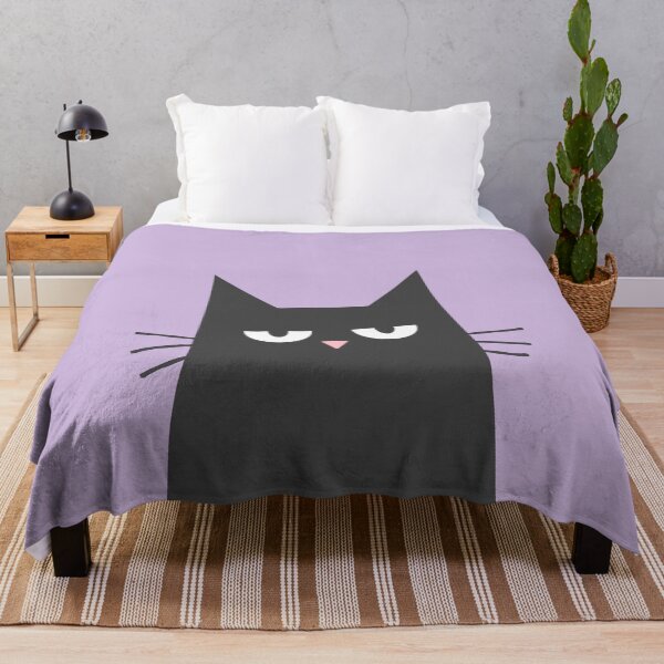 Item preview, Not Impressed Face Cute Black Cat  designed and sold by elunemori.