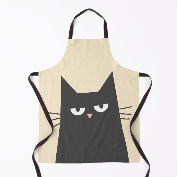 Item preview, Not Impressed Face Cute Black Cat designed and sold by elunemori.