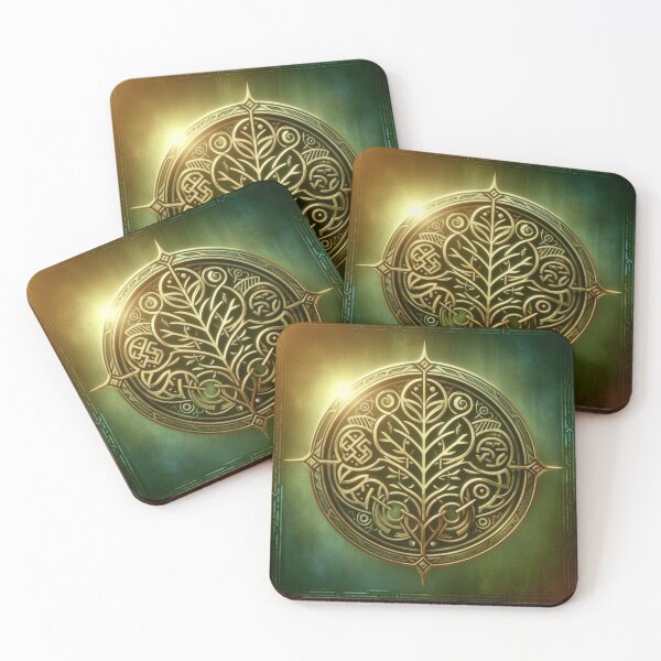 Item preview, Fantasy Nature Earth Elemental Emblem (silvergoldvisionary) designed and sold by SGVisionary.