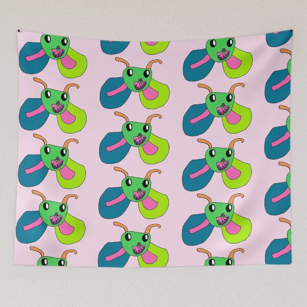Item preview, ( Fluorescent flutterfly ) Cute Highlighter Moth Monster  designed and sold by RagingNed.