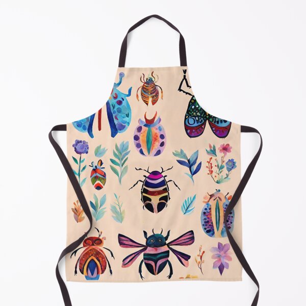 Item preview, Boho Abstract Imaginary Insects Bugs Floral Folk Art Pattern gift for nature lover designed and sold by CORINNE W.