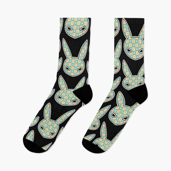 Item preview, Danger Rabbit head logo - yellow/aqua designed and sold by DANGER RABBIT.
