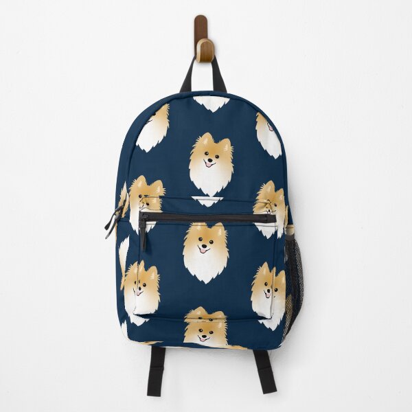 Item preview, Happy Pomeranian Doggie - Navy Blue designed and sold by kamahachi.