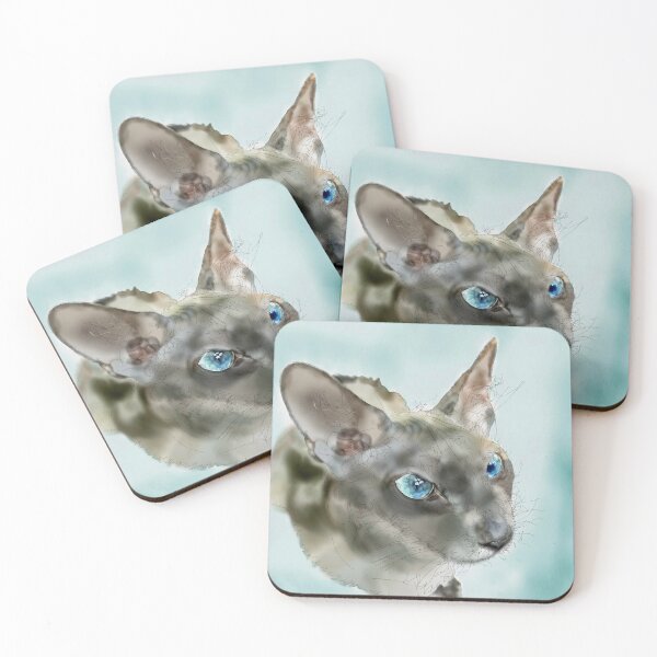 Item preview, Peterbald cat with blue eyes designed and sold by MouseCatty.