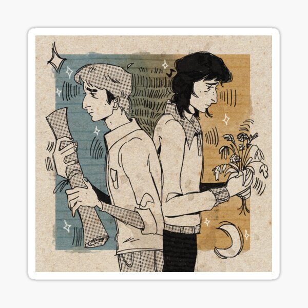 Vista previa del artículo con la obra «Cosas más extrañas | Will y Mike», diseñado y vendido por riahdrawsthings.