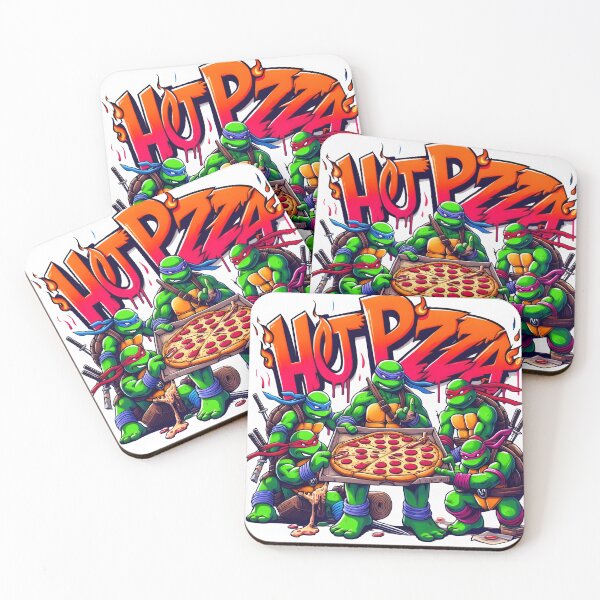 Item preview, Ninja warriors having a pizza party designed and sold by drdcahmed.