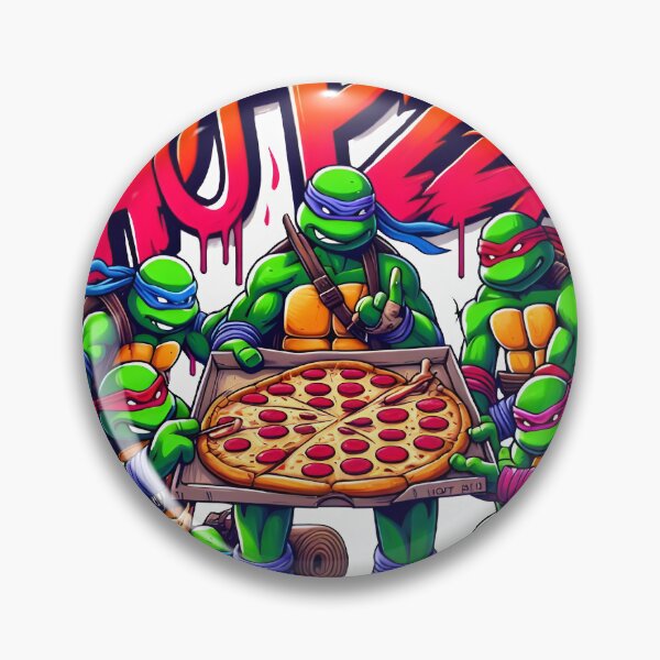 Item preview, Ninja warriors having a pizza party designed and sold by drdcahmed.