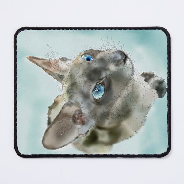 Item preview, Peterbald cat with blue eyes designed and sold by MouseCatty.