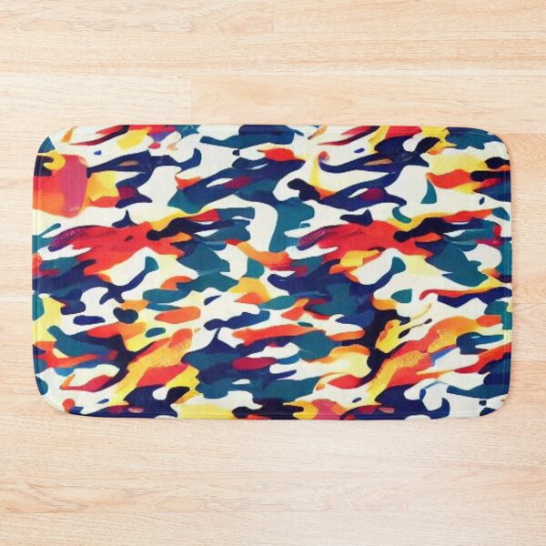 Item preview, Abstract Red and Blue Camouflage Pattern designed and sold by calibrit.