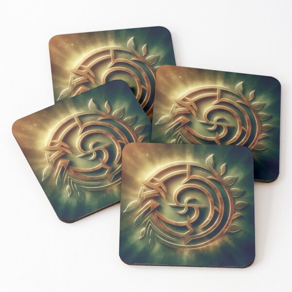 Item preview, Fantasy Nature Earth Elemental Emblem (silvergoldvisionary) designed and sold by SGVisionary.