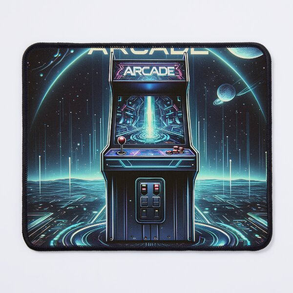Item preview, Neon Galaxy Arcade Machine Art designed and sold by inkArtistryfine.