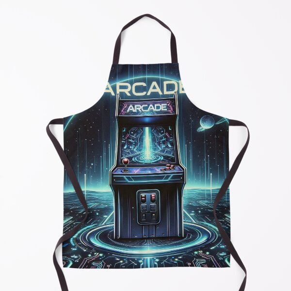 Item preview, Neon Galaxy Arcade Machine Art designed and sold by inkArtistryfine.