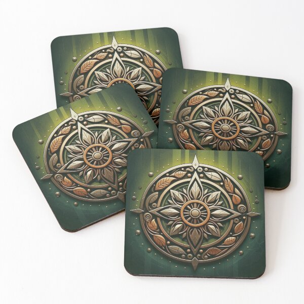 Item preview, Fantasy Nature Earth Elemental Emblem (silvergoldvisionary) designed and sold by SGVisionary.