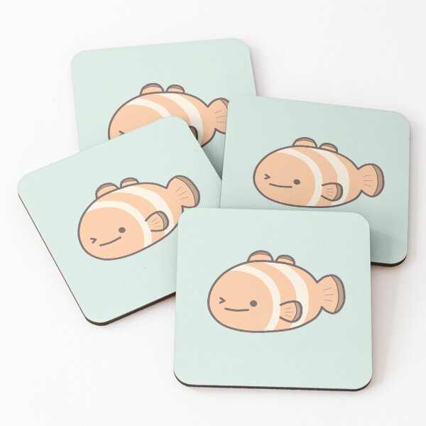 Item preview, Cute Winking Clownfish in Pastel  designed and sold by elunemori.
