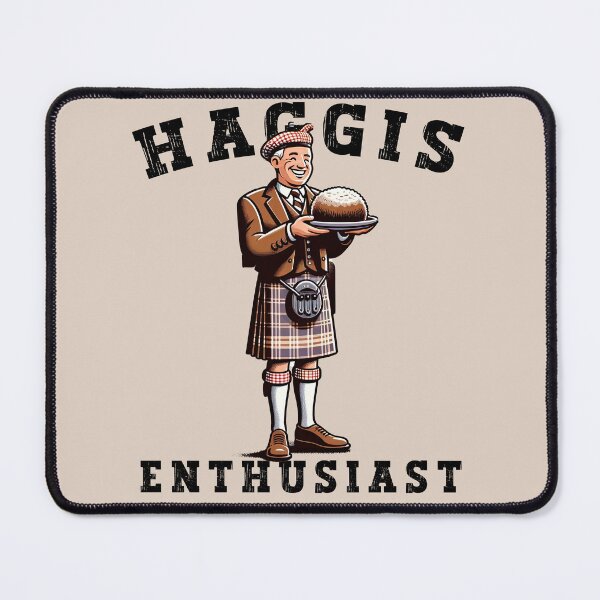 Item preview, Cheerful Scotsman with Haggis - Haggis Enthusiast - Funny Scottish Foodie Design Scottish Haggis Fun Gift designed and sold by MAPDDesigns.