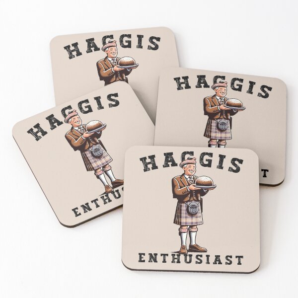 Item preview, Cheerful Scotsman with Haggis - Haggis Enthusiast - Funny Scottish Foodie Design Scottish Haggis Fun Gift designed and sold by MAPDDesigns.