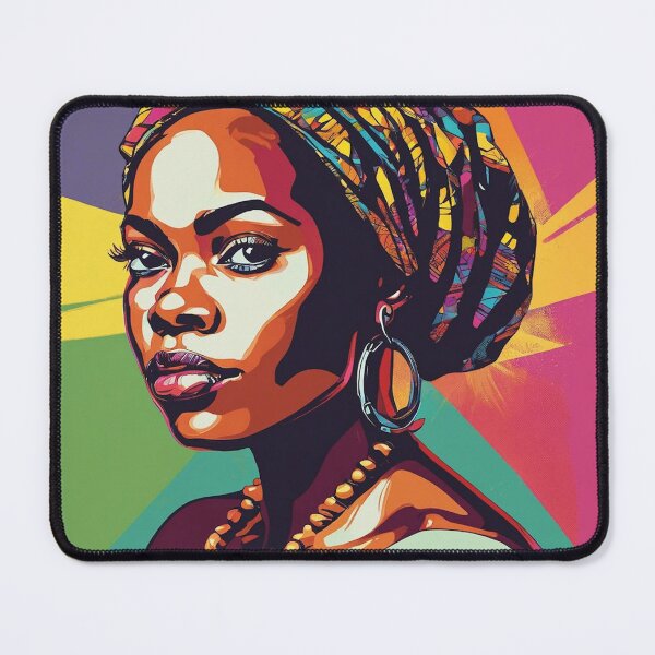 Item preview, Naima Pop Art Portrait designed and sold by Yzakreativ.