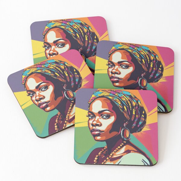 Item preview, Naima Pop Art Portrait designed and sold by Yzakreativ.