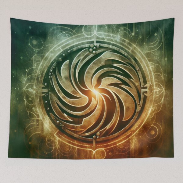 Item preview, Fantasy Nature Earth Elemental Emblem (silvergoldvisionary) designed and sold by SGVisionary.