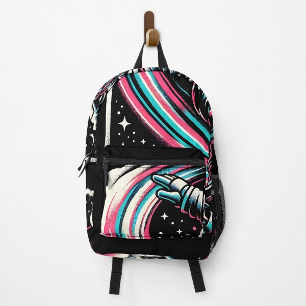 Item preview, Astronaut Skateboarding Cosmic Trails Art designed and sold by inkArtistryfine.