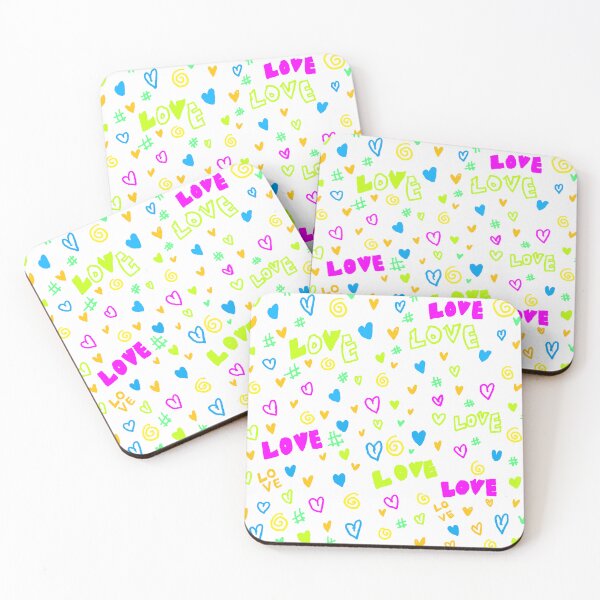 Item preview, fluorescent heart pattern designed and sold by zzzozzo.