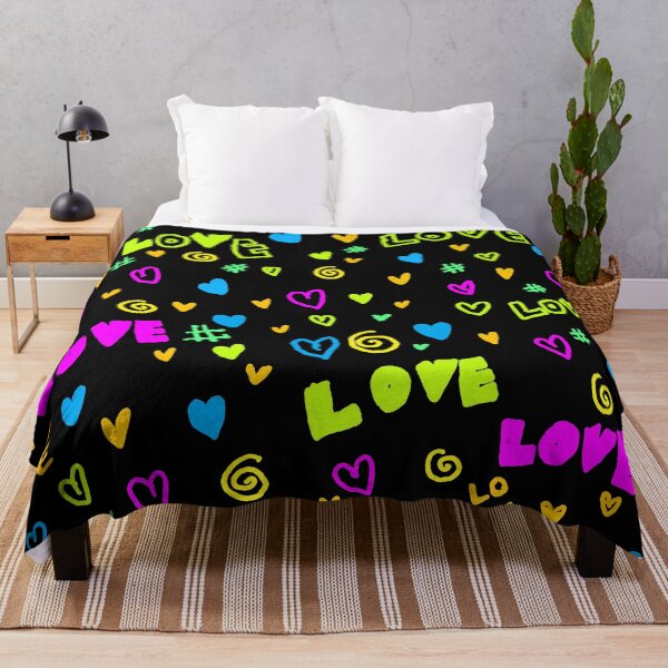 Item preview, fluorescent heart pattern designed and sold by zzzozzo.