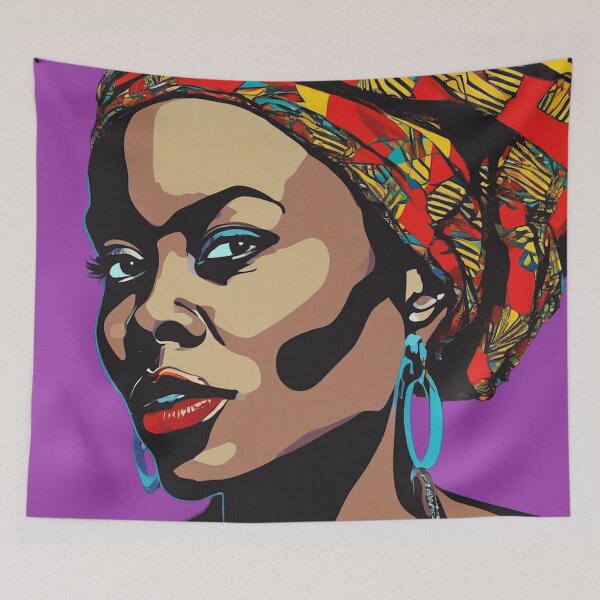 Item preview, Neema Pop Art Portrait designed and sold by Yzakreativ.