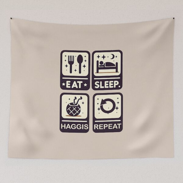 Item preview, Eat Sleep Haggis Repeat - Scottish Foodie Design Scottish Haggis  designed and sold by MAPDDesigns.