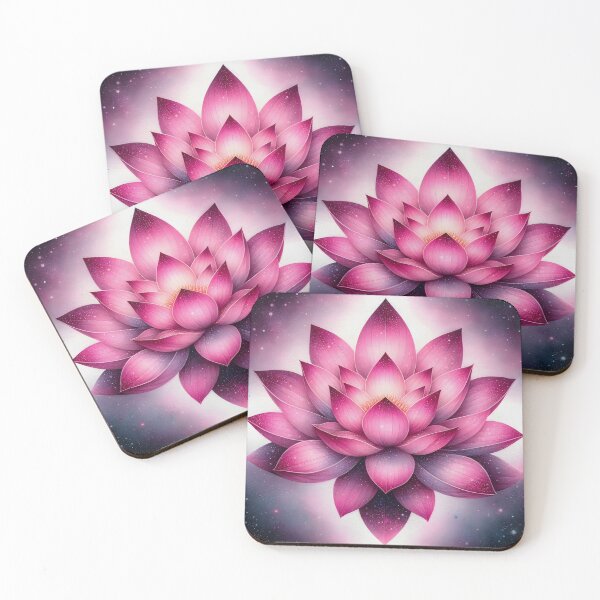 Item preview, Galactic Lotus Elegance Floral Art designed and sold by inkArtistryfine.