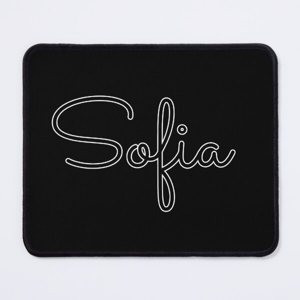 Item preview, Writing Sofia Name Label (Black) designed and sold by NormadWorld.