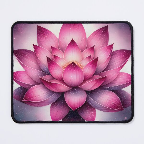 Item preview, Galactic Lotus Elegance Floral Art designed and sold by inkArtistryfine.