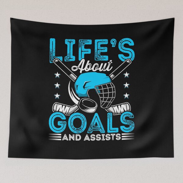 Item preview, "Hockey Wisdom - Life's About Goals and Assists" designed and sold by NovaGenArt.