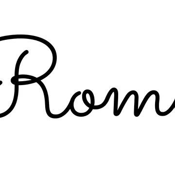 Artwork thumbnail, Writing Romy Name Label by NormadWorld