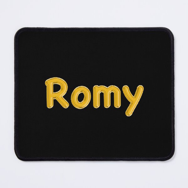 Item preview, Golden Balloon Romy Name Label (Black) designed and sold by NormadWorld.