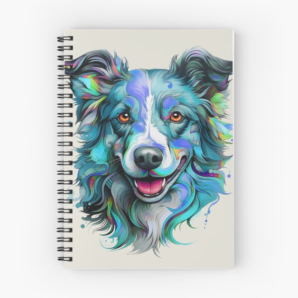Item preview, Border Collie Blue Tones Watercolor designed and sold by wotsthis.
