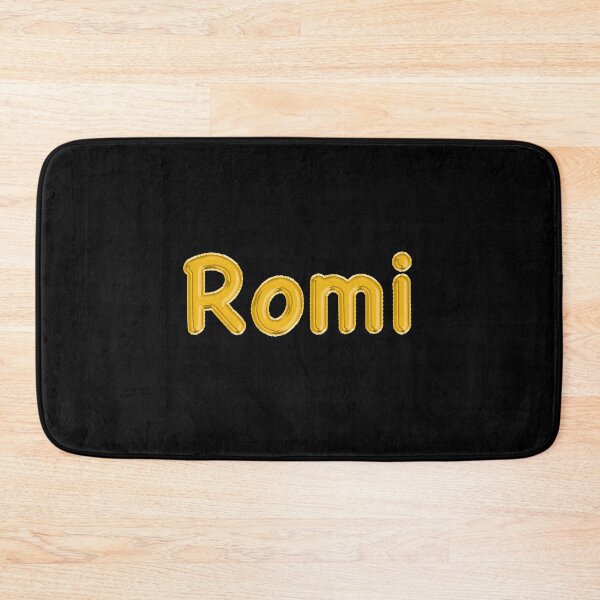 Item preview, Golden Balloon Romi Name Label (Black) designed and sold by NormadWorld.