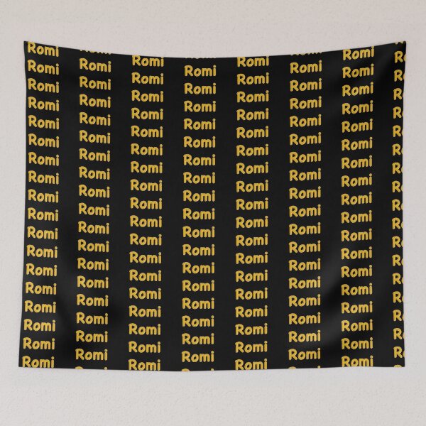 Item preview, Golden Balloon Romi Name Label (Black) designed and sold by NormadWorld.