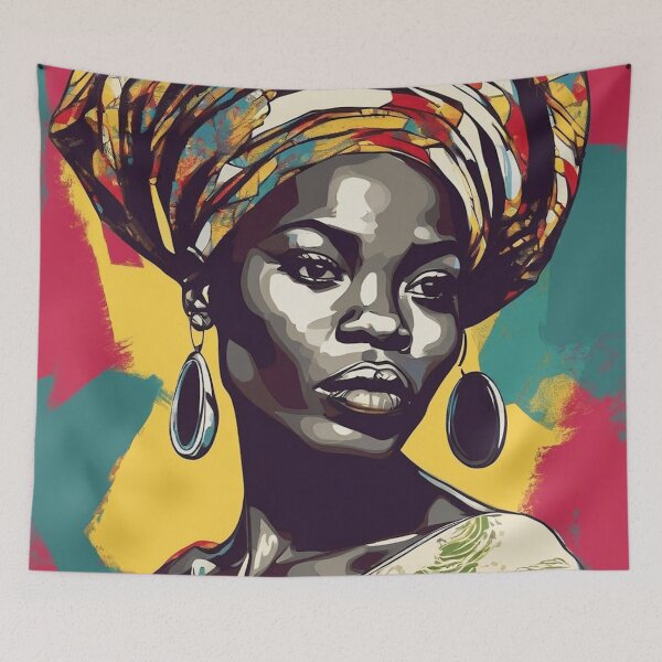 Item preview, Tumelo Pop Art Portrait designed and sold by Yzakreativ.