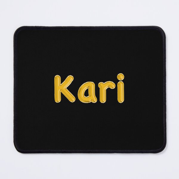 Item preview, Golden Balloon Kari Name Label (Black) designed and sold by NormadWorld.