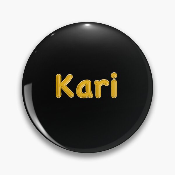 Item preview, Golden Balloon Kari Name Label (Black) designed and sold by NormadWorld.