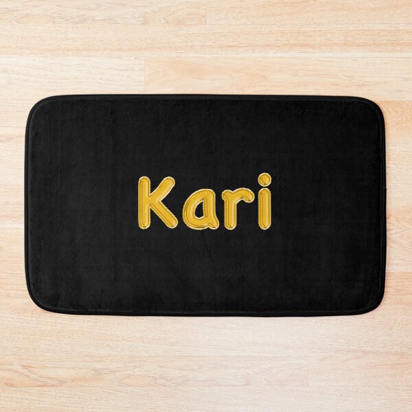 Item preview, Golden Balloon Kari Name Label (Black) designed and sold by NormadWorld.
